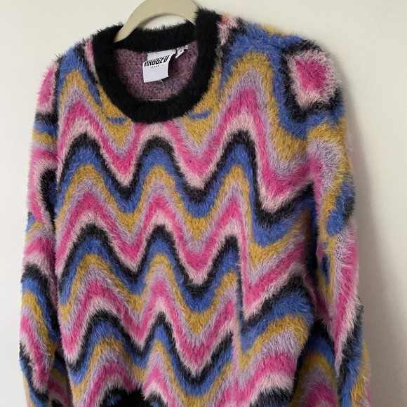 THE Ragged Priest Fluffy Knitted Sonic Jumper Sweater Sz S - Picture 4 of 12